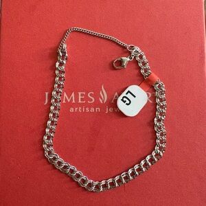 James Avery Silver Chain Bracelet with Polished Finish
